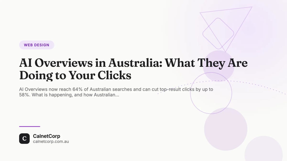An Australian search results page with an AI Overview summary box sitting above the normal organic listings, illustrating how the AI answer pushes the first blue link further down the page