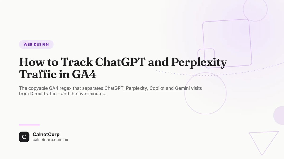 Tracking ChatGPT, Perplexity, Copilot and Gemini referral traffic in GA4 with a custom channel group and copyable regex